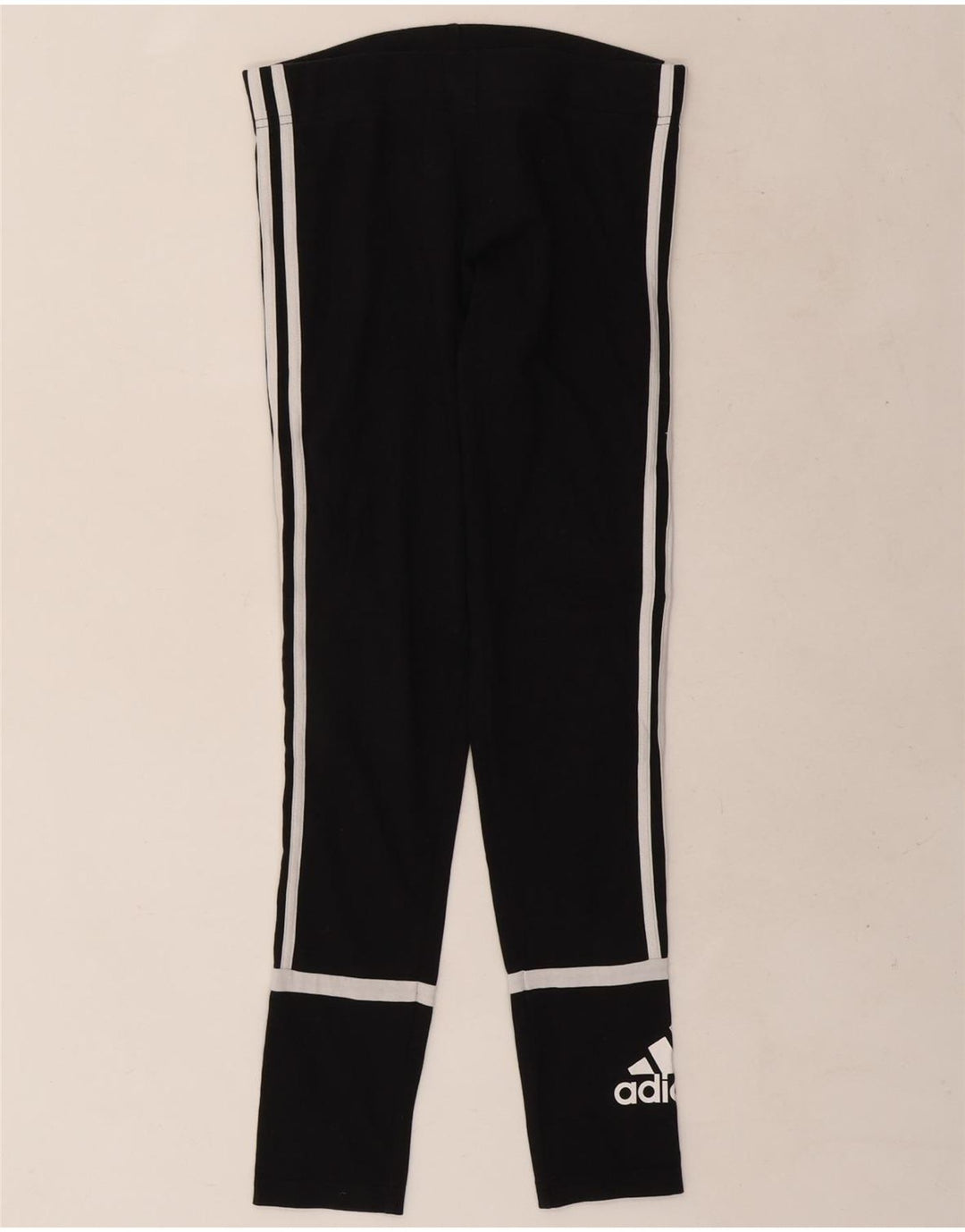 Adidas Damen Graphic Leggings UK 12/14 Medium Schwarz