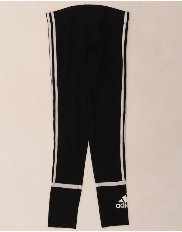 Adidas Damen Graphic Leggings UK 12/14 Medium Schwarz