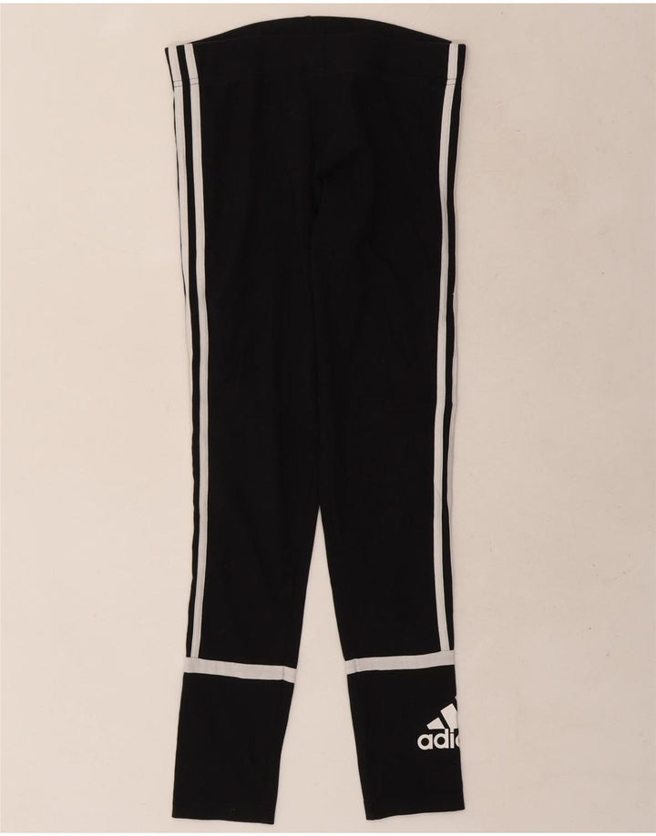 Adidas Damen Graphic Leggings UK 12/14 Medium Schwarz