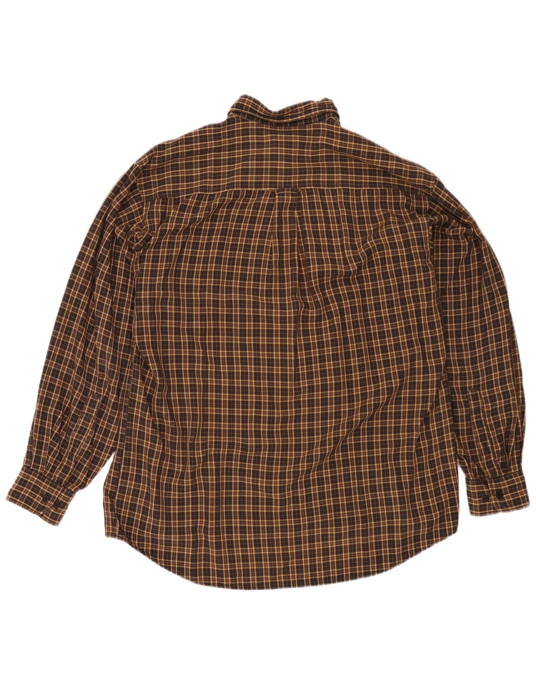 Camel Active Herren-Flanellhemd, groß, braun kariert