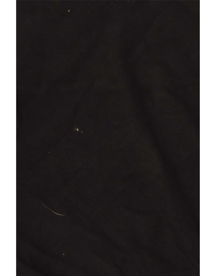 Marks & Spencer Damen-Pullover mit V-Ausschnitt, Gr. 14, mittlere schwarze Viskose