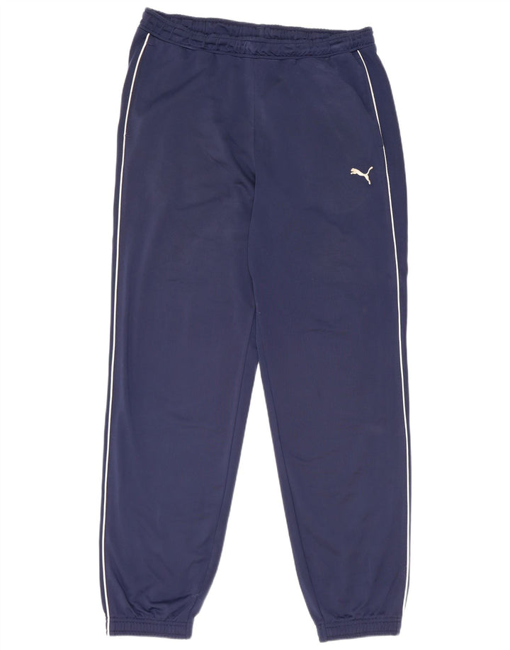 Puma Herren-Trainingshose, Jogginghose, Größe L, Marineblau