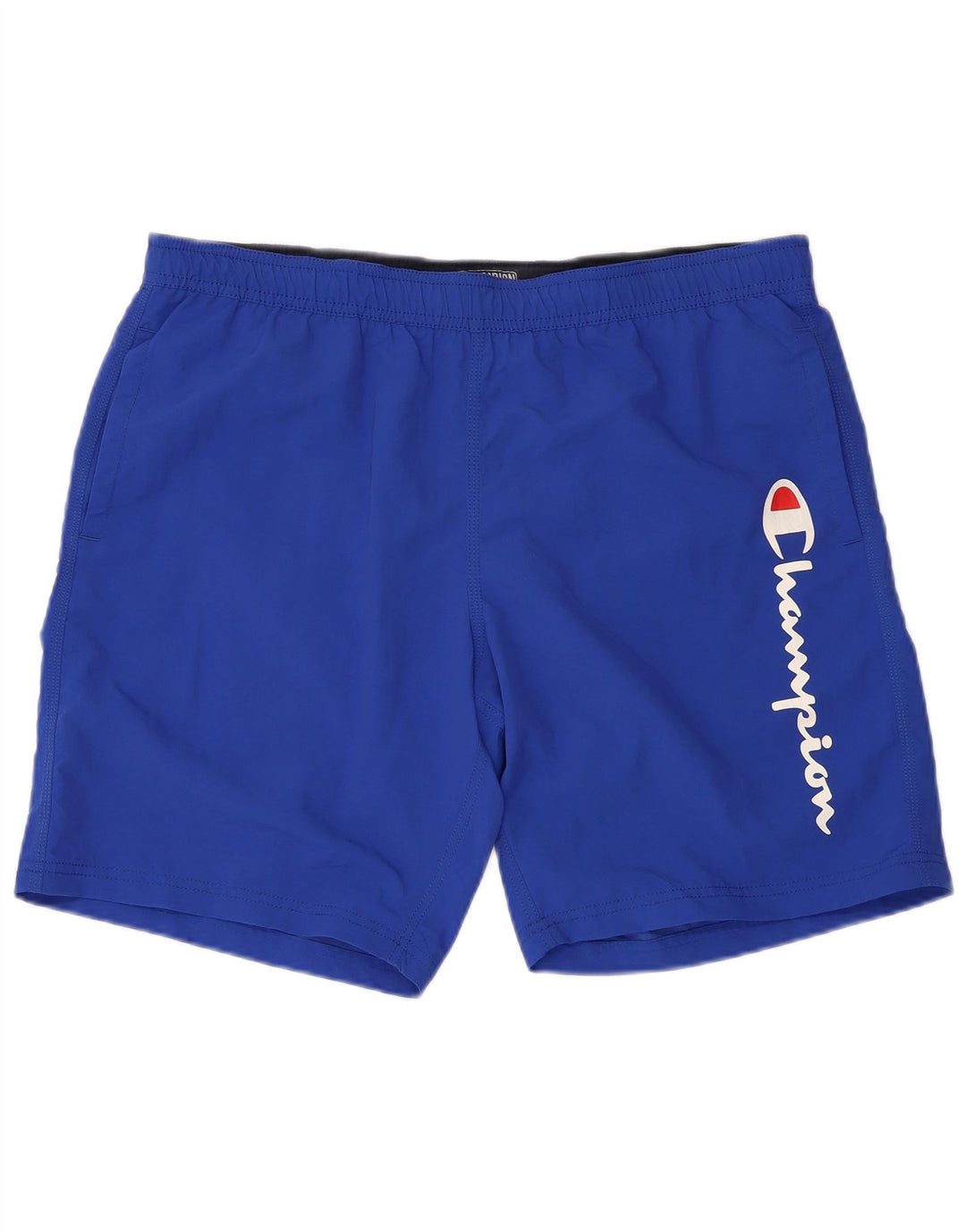 CHAMPION Herren Badeshorts mit Grafik, 2XL, Blau, Polyester