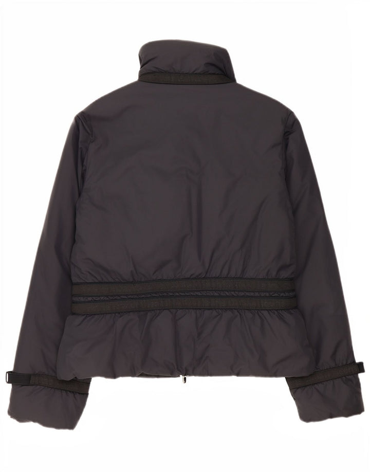 Les Copains Damen Graphic Windjacke IT 44 Medium Schwarz