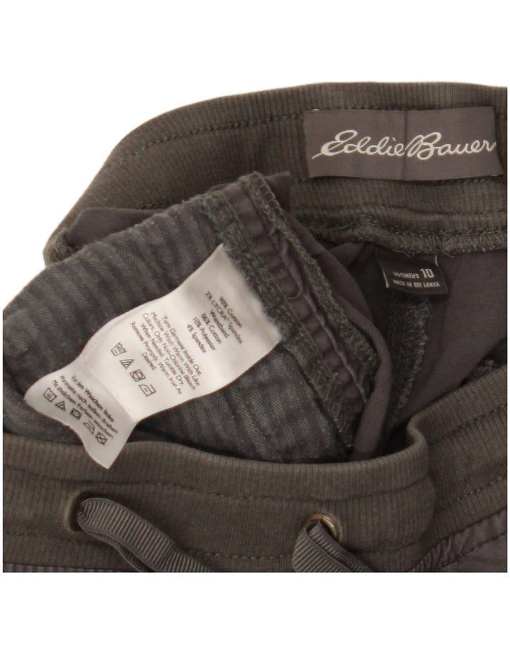 Eddie Bauer Damen Shorts US 10 Large W32 Graue Baumwolle