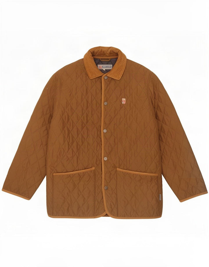 Armata Di Mare Herren Steppjacke IT 48 Mittelbraunes Polyester