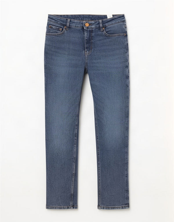 Marks & Spencer Womens Slim Jeans UK 14 Large W32 L27 Blue Cotton