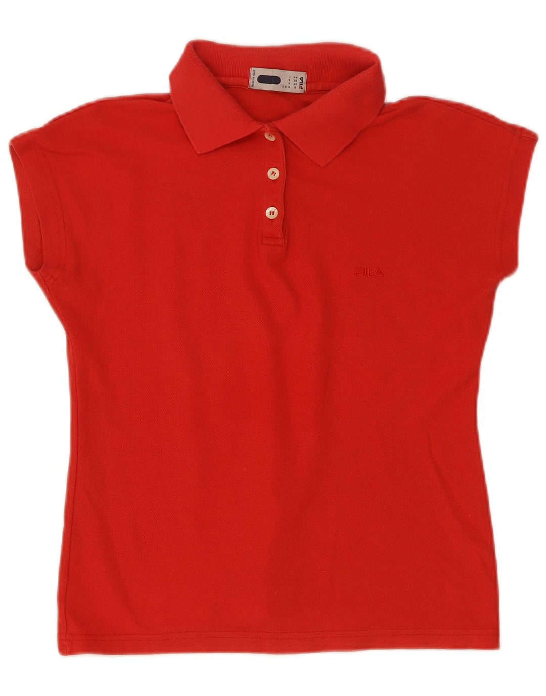 Fila Damen Poloshirt IT 44 Mittelrot