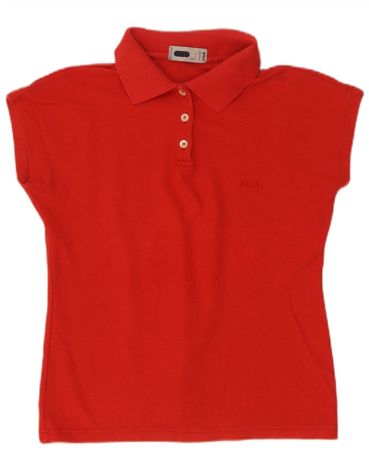 Fila Damen Poloshirt IT 44 Mittelrot