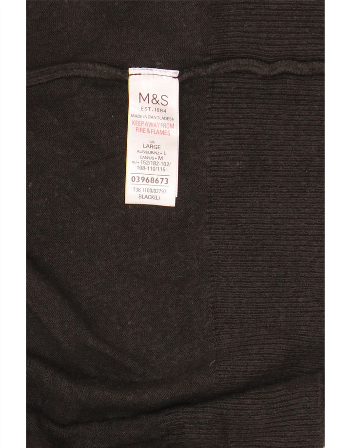 Marks & Spencer Offener Damen-Cardigan-Pullover UK 16 Large Schwarz Acryl