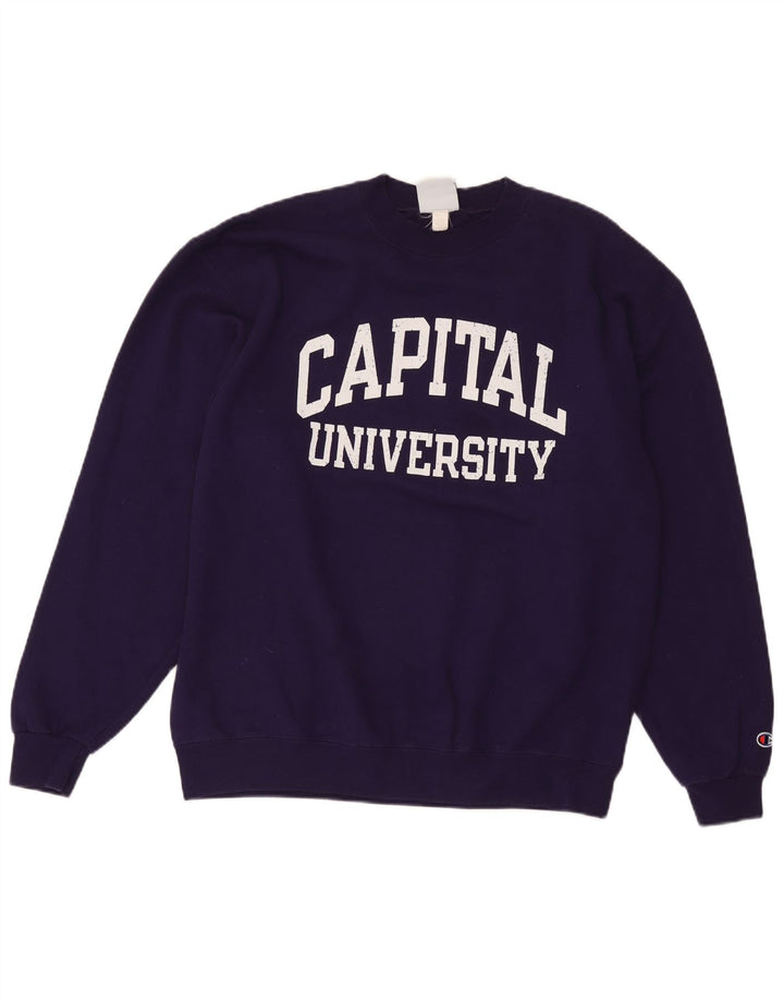 Champion Herren-Sweatshirt mit Grafik, Größe L, Lila