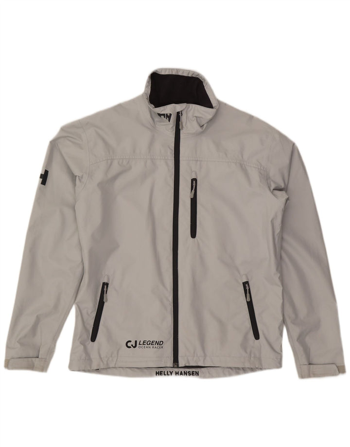 Helly Hansen Herren-Regenjacke mit Grafik, UK 40, Größe L, grau, Polyester