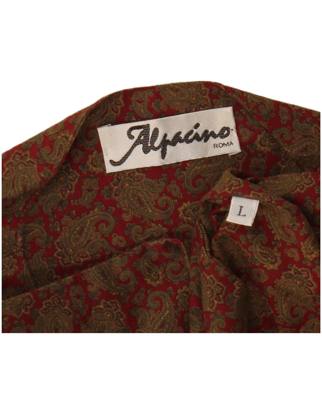 Vintage Herren Weste groß Khaki Paisley