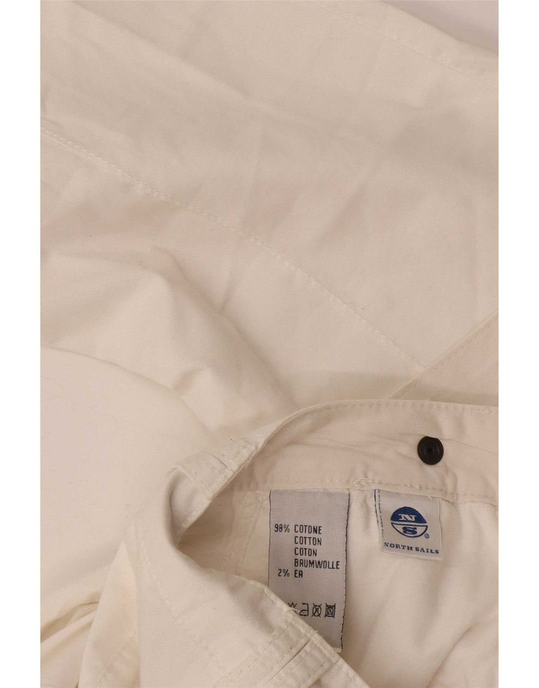 Kurze Hose für Damen von North Sails, W34, L23, weiße Baumwolle