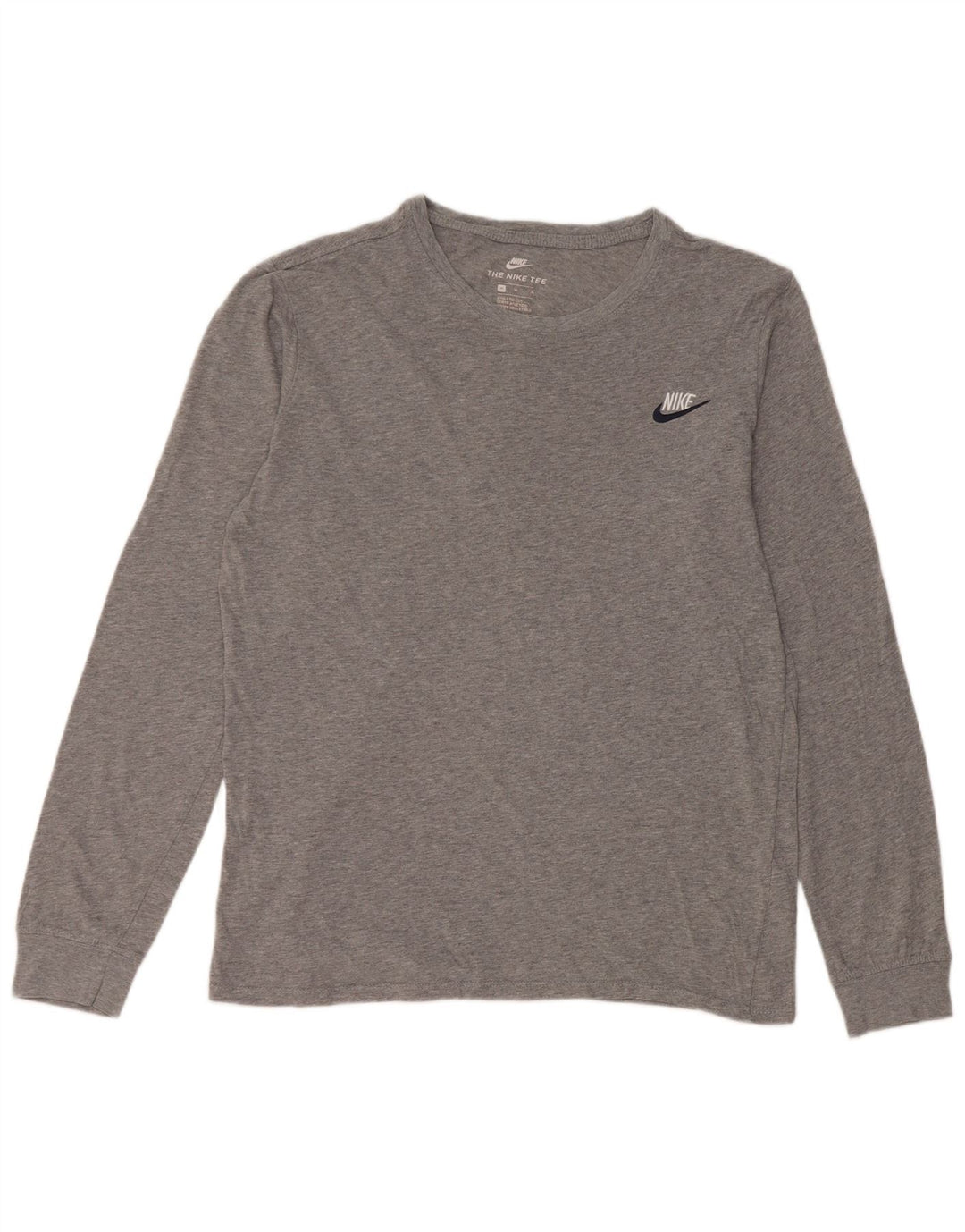 Nike Herren Athletic Cut Top Langarm mittelgraue Baumwolle