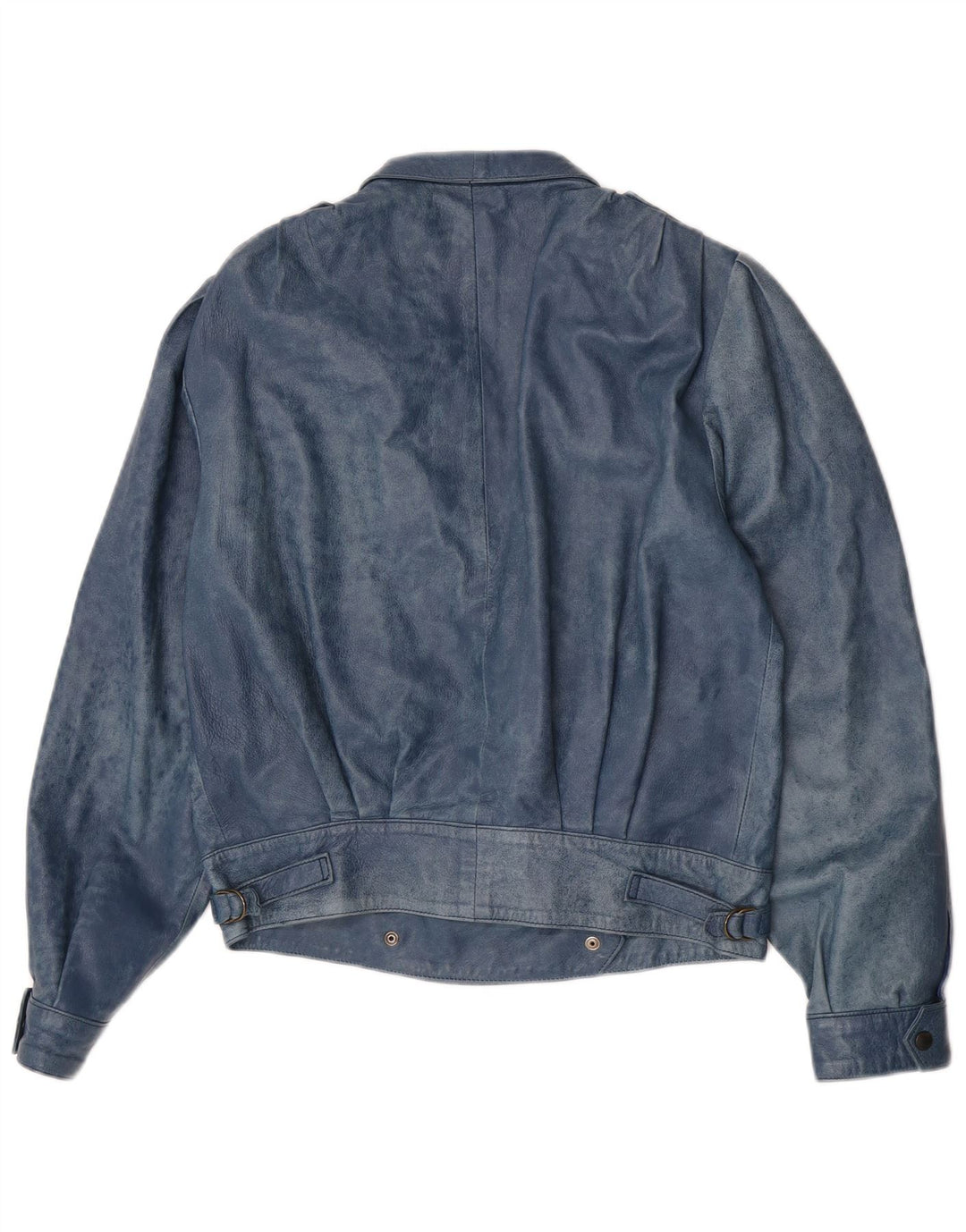 Vintage Damen Lederjacke IT 44 Mittelblaues Leder