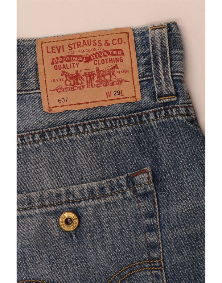 Levi's Damen 607 Jeansshorts W29 mittelblaue Baumwolle