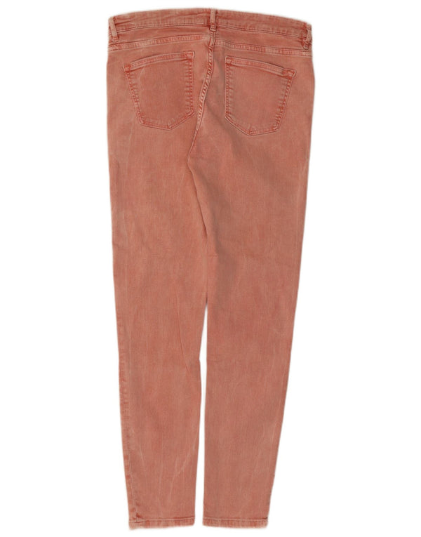 Zara Damen Skinny Jeans EU 42 Large W32 L27 Rosa Baumwolle
