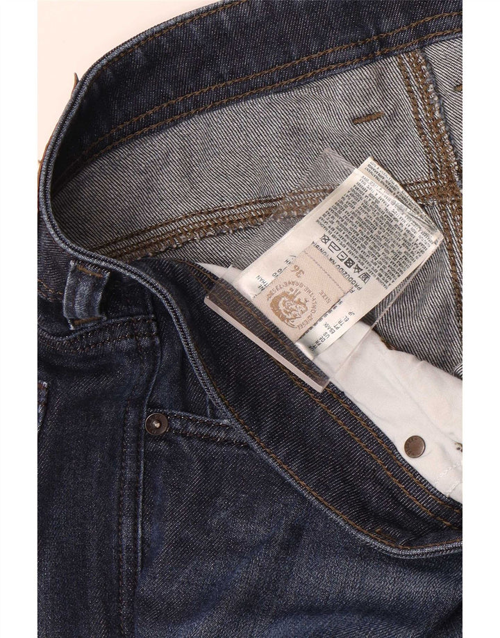Diesel Herren Straight Jeans W36 L32 Blaue Baumwolle