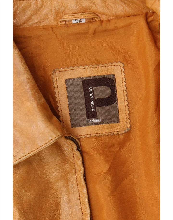 Conbipel Herren Lederjacke IT 54 XL Beige Leder