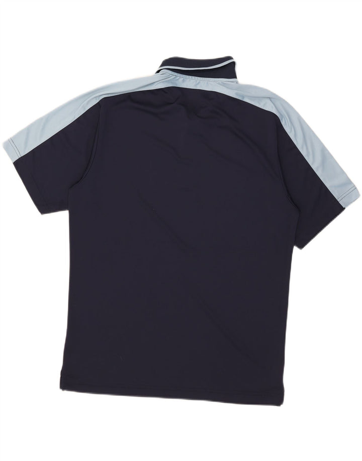 Fila Herren-Poloshirt, groß, Marineblau, Farbblock