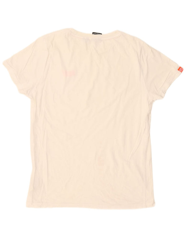 Superdry Herren T-Shirt Top XL aus weißer Baumwolle