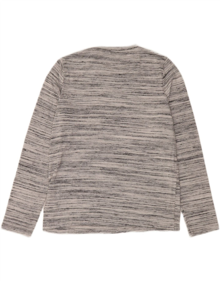 Marks & Spencer Damen-Pullover mit Rundhalsausschnitt, Gr. 12, Mittelgrau meliert