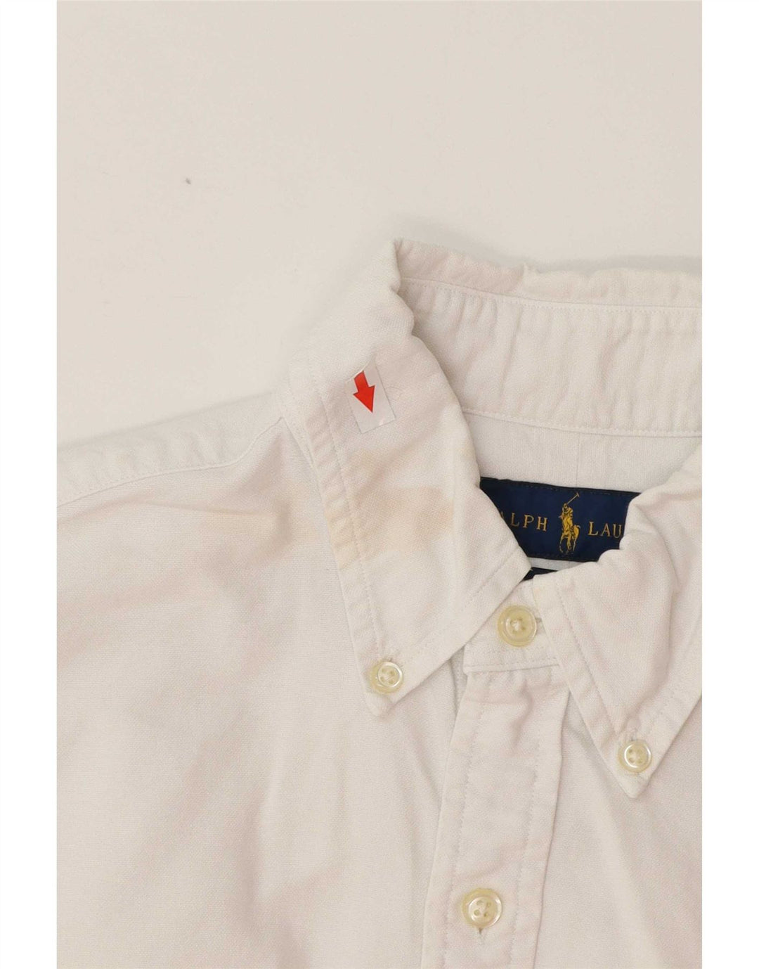Ralph Lauren Slim-Fit-Hemd für Herren, Größe S, weiße Baumwolle