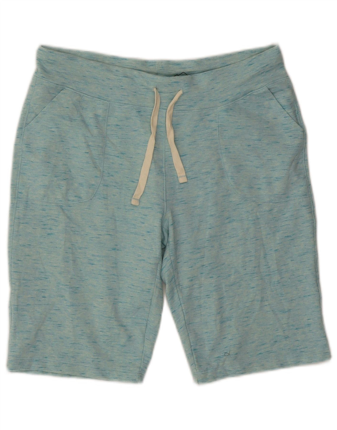 EDDIE BAUER Herren-Sportshorts aus mittelblau gefleckter Baumwolle