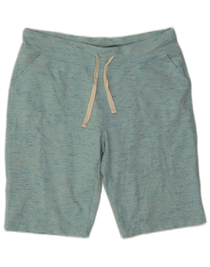 EDDIE BAUER Herren-Sportshorts aus mittelblau gefleckter Baumwolle