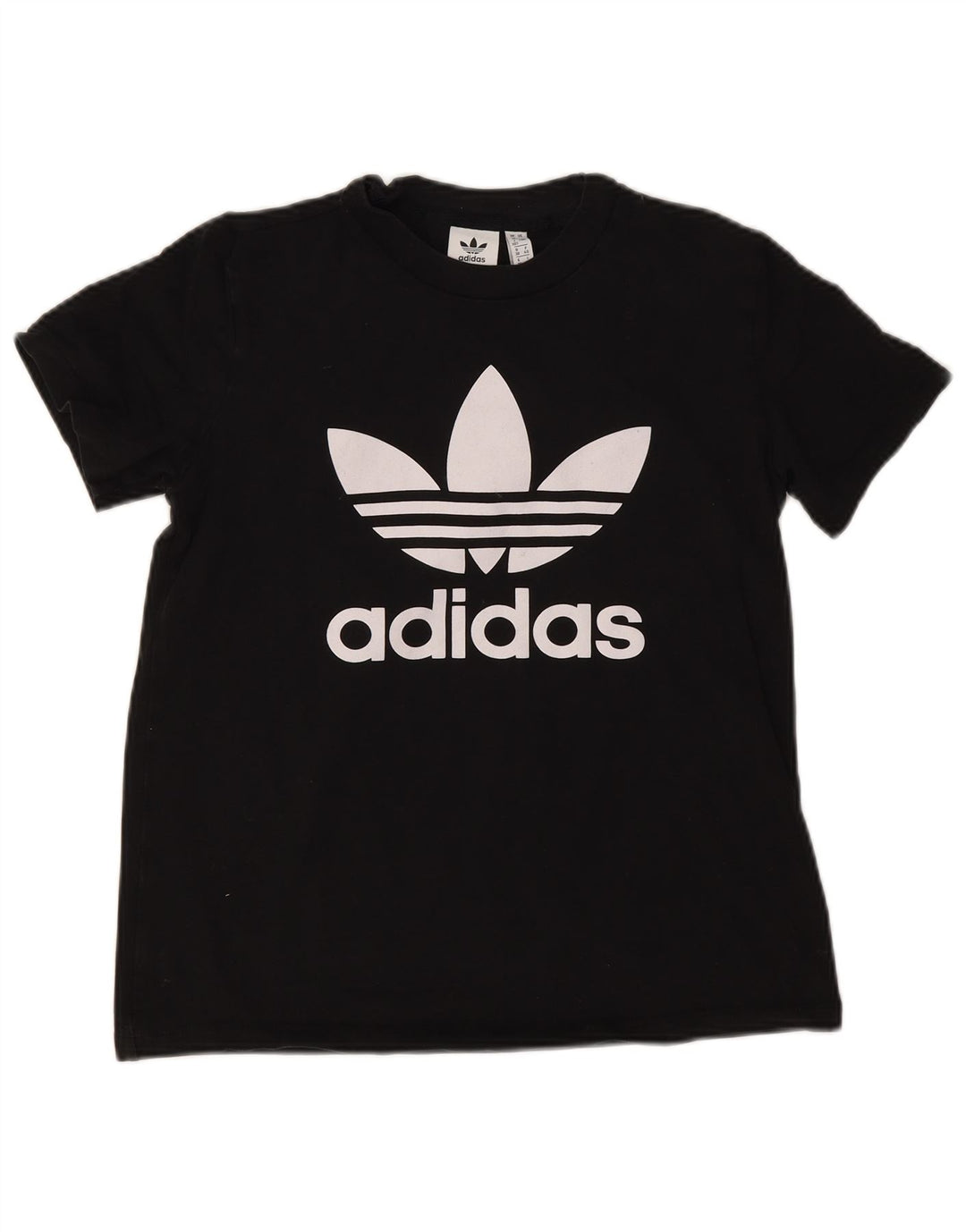 Adidas Damen Graphic T-Shirt Top UK 12 Medium Schwarz