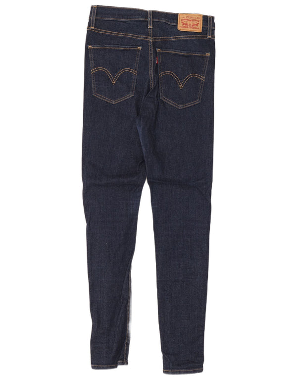 Levi's Damen Mile High Super Skinny Jeans W29 L30 Marineblaue Baumwolle