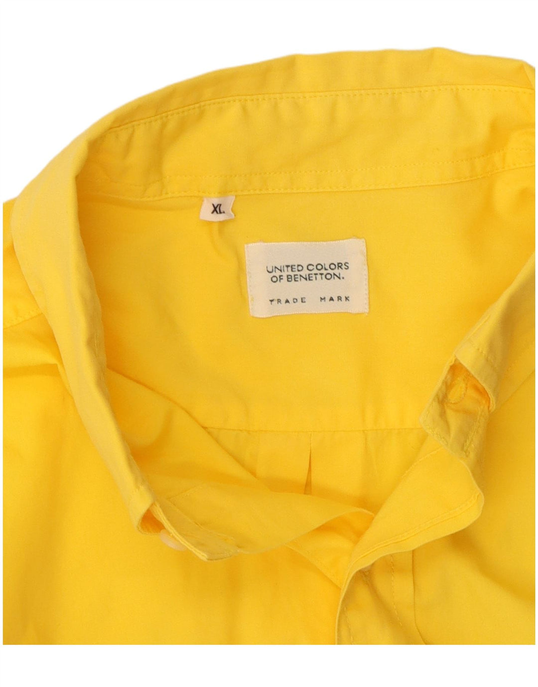 Benetton Herrenhemd XL Gelb