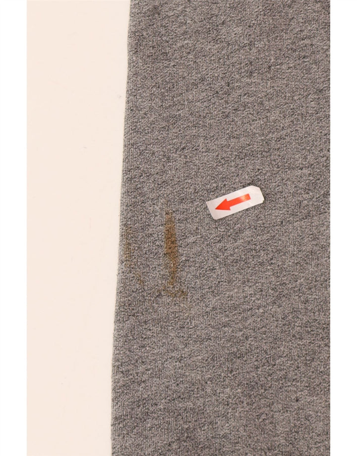 Superdry Herren Grafik-Kapuzenpullover aus mittelgrauer Baumwolle