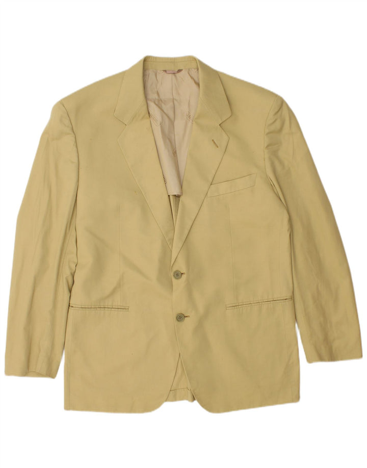 Cacharel Herren 2-Knopf-Blazerjacke IT 52 XL Beige Baumwolle
