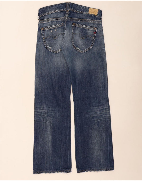 REPLAY Damen Jeans mit weitem Bein W32 L31 Blau