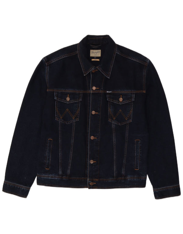 Wrangler Herren Jeansjacke UK 42 XL Marineblaue Baumwolle
