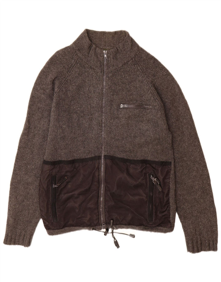 Timberland Herren-Strickjacke aus mittelgrauer Wolle