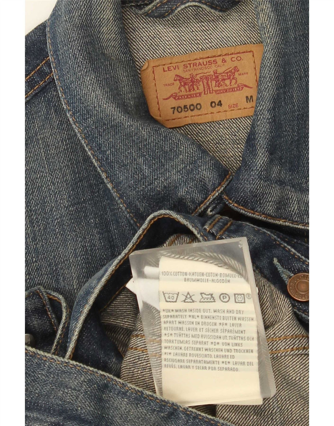 Levi's Jeansjacke für Jungen, 11–12 Jahre, mittelblaue Baumwolle
