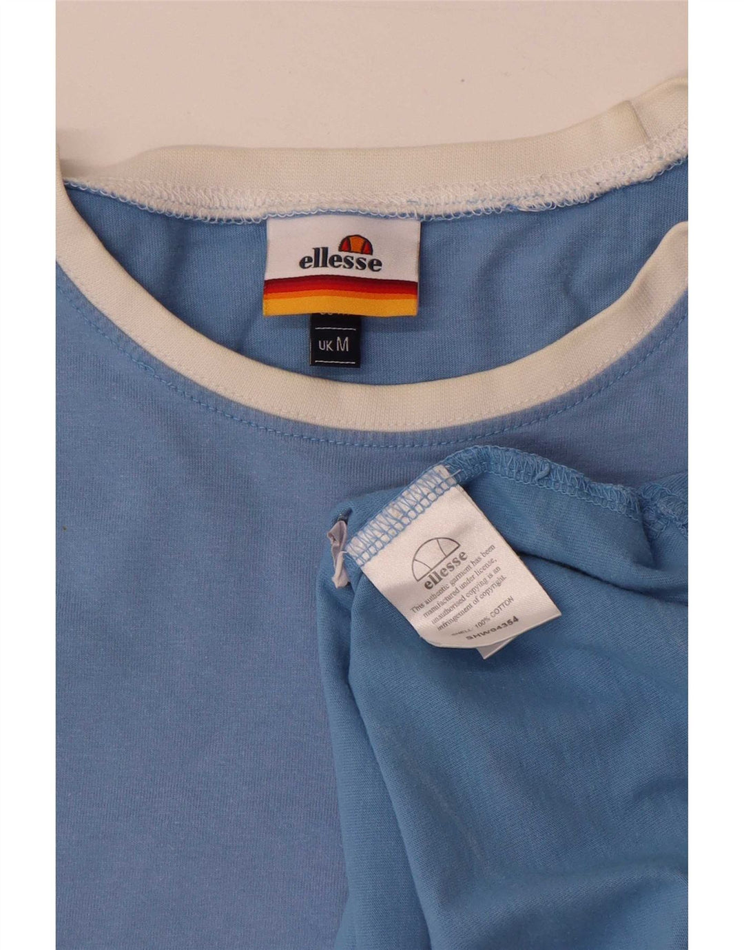 Ellesse Herren T-Shirt Top mittelblaue Baumwolle