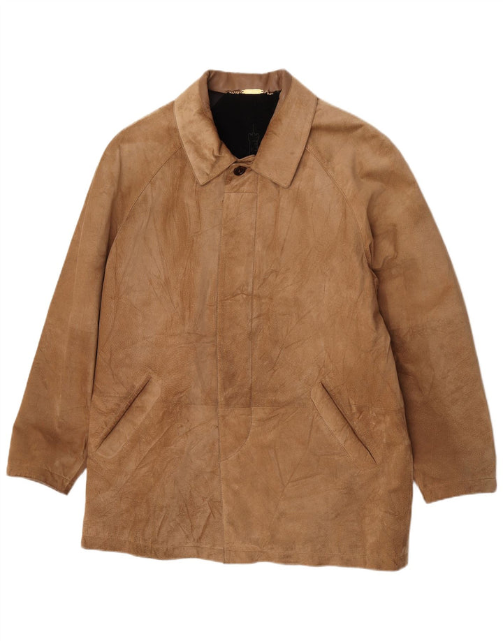 Torras Herren Wildleder-Windjacke IT 50 Large Braun