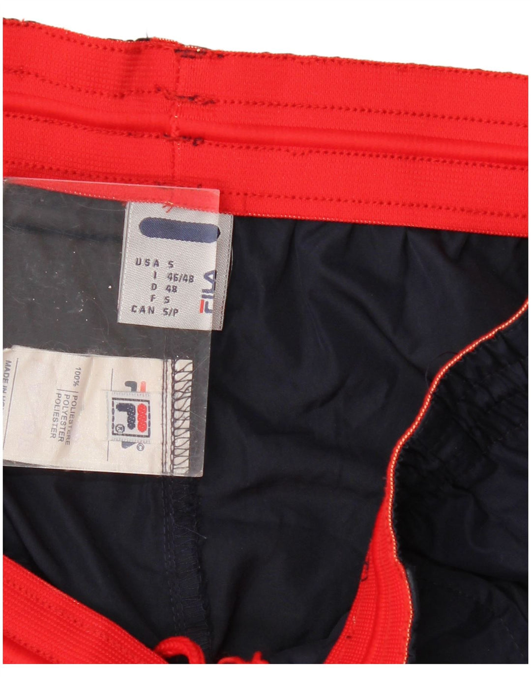 Fila Herren-Sportshorts, klein, marineblau, Polyester