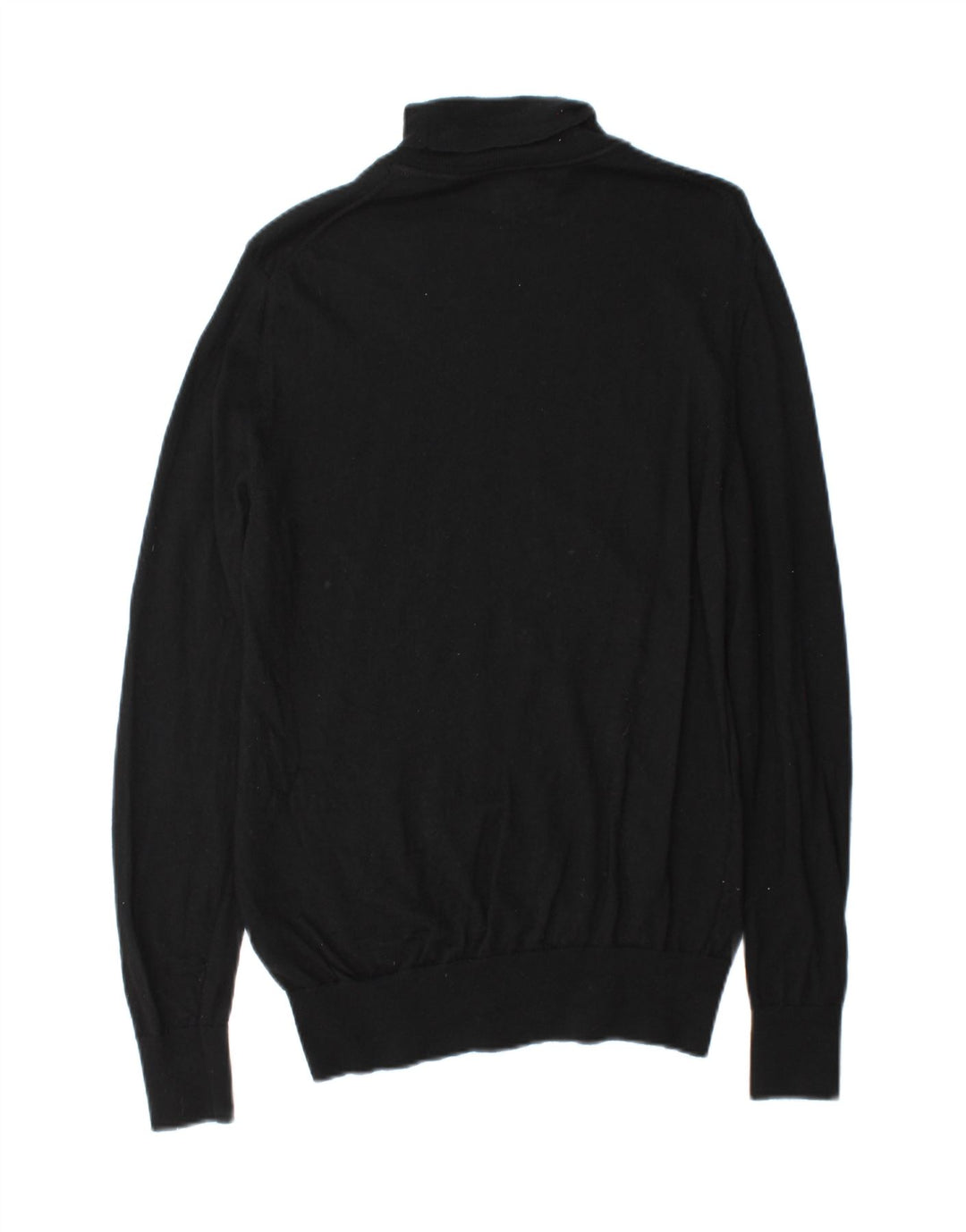 John Lewis Herren-Pullover mit Rollkragen, mittelschwarze Wolle