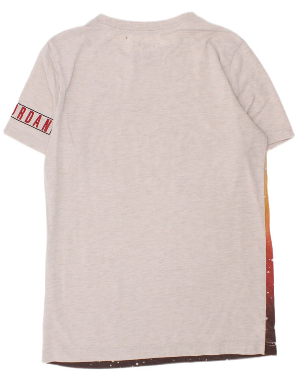 Jordan Boys Graphic T-Shirt Top 12-13 Years Large Off White Colourblock