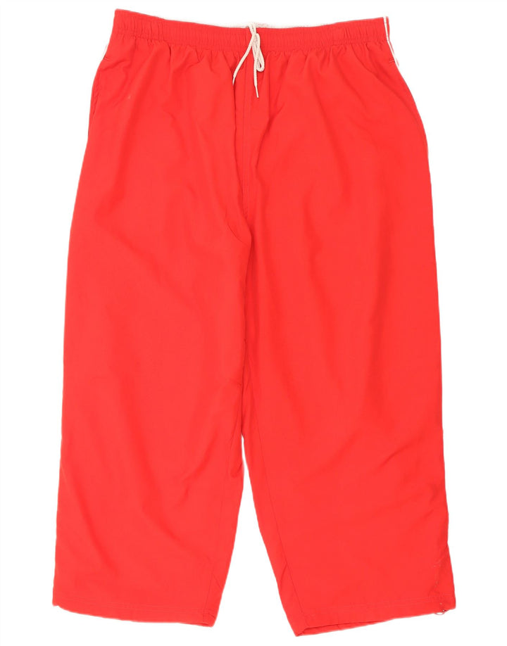 Reebok Herren Capri-Trainingshose XL, rotes Polyester