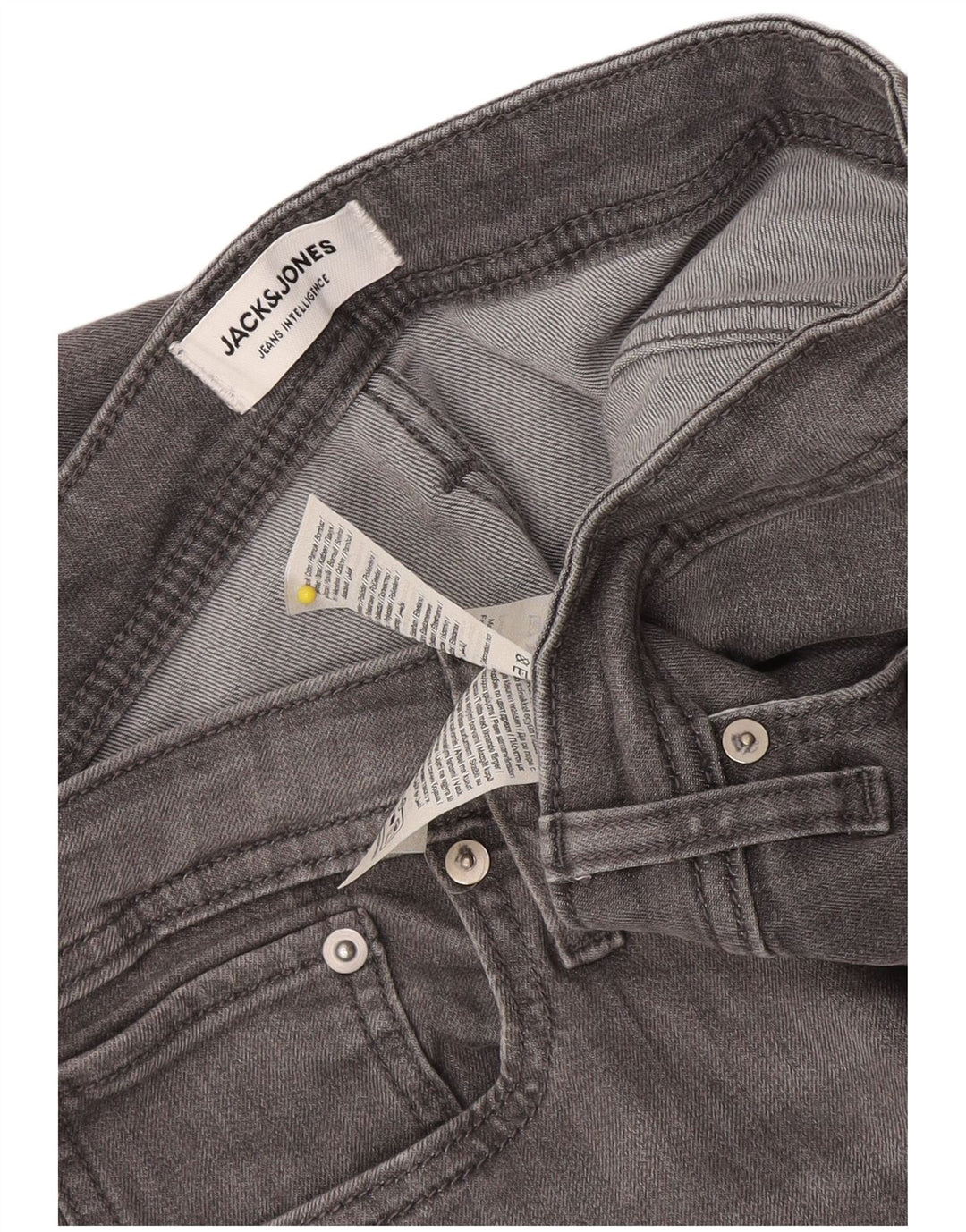 Jack & Jones Herren GLENN Slim Jeans W34 L33 Graue Baumwolle