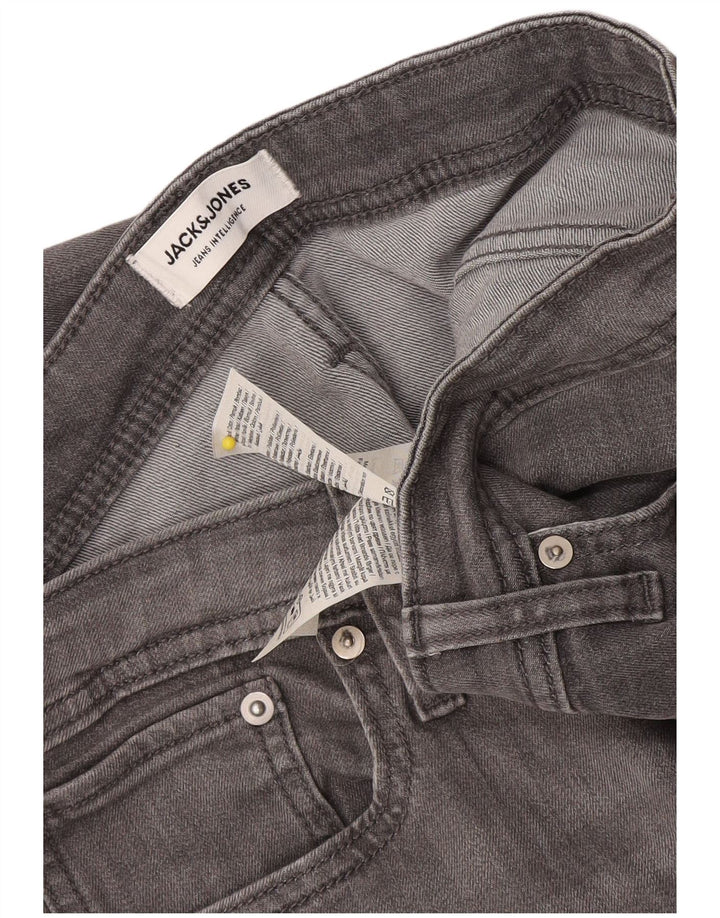 Jack & Jones Herren GLENN Slim Jeans W34 L33 Graue Baumwolle