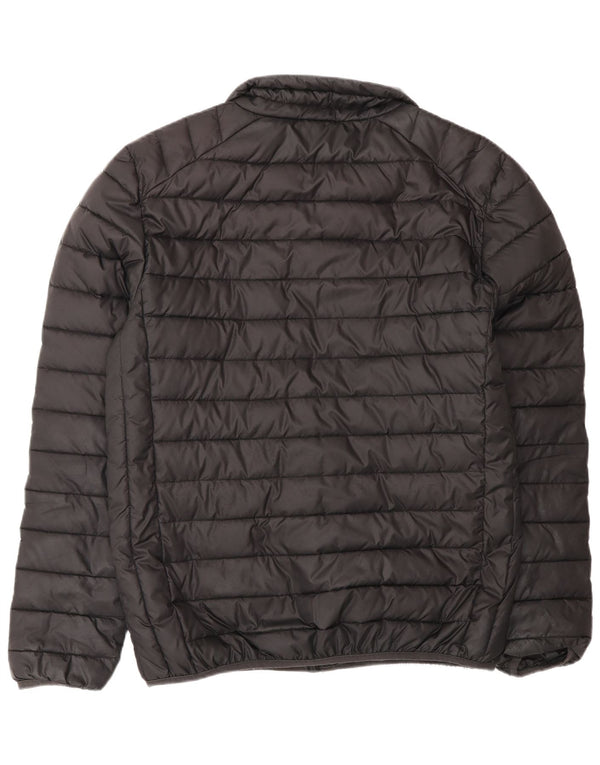 Ellesse Mens Graphic Wattierte Jacke UK 40 Large Schwarz Polyester