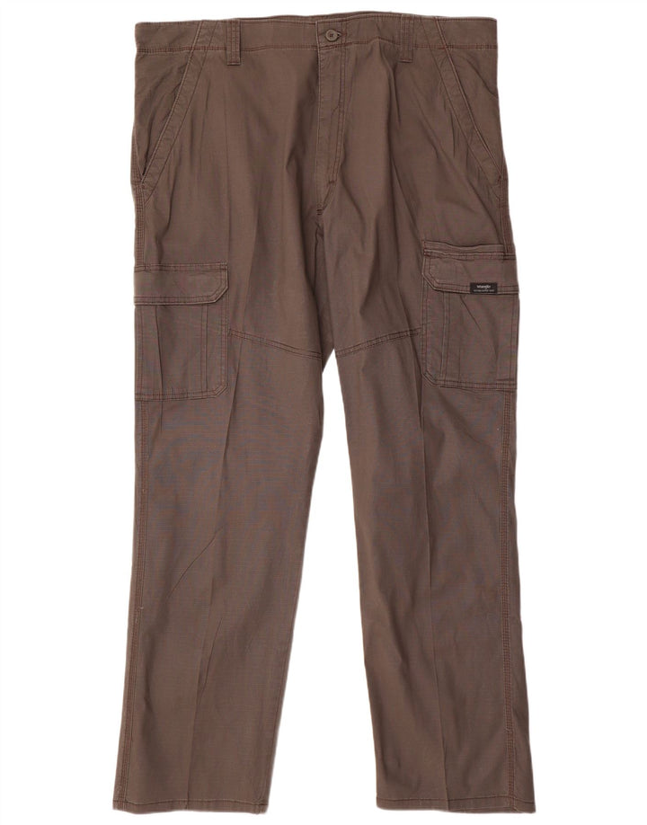 WRANGLER Gerade Cargohose für Herren, W42, L32, graue Baumwolle