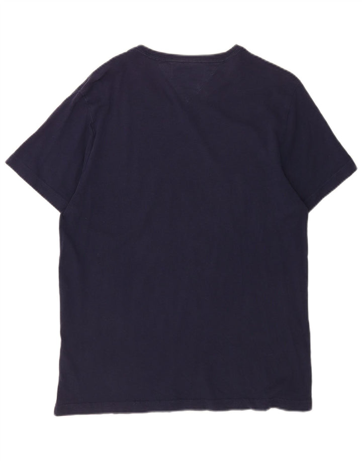 Tommy Hilfiger Herren-T-Shirt mit Grafik, mittelgroß, Marineblau